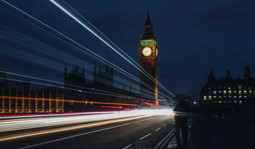 time lapse photography of road near Elizabeth's tower