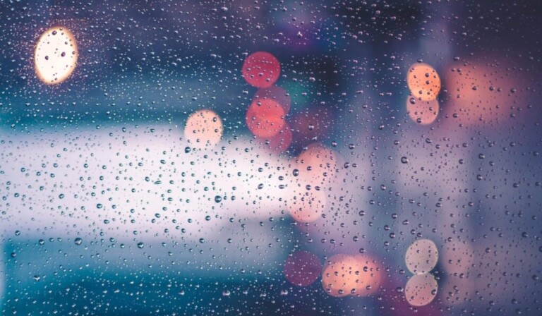 water droplets on clear glass