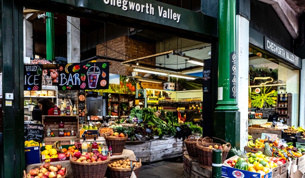 fruit stand on the market