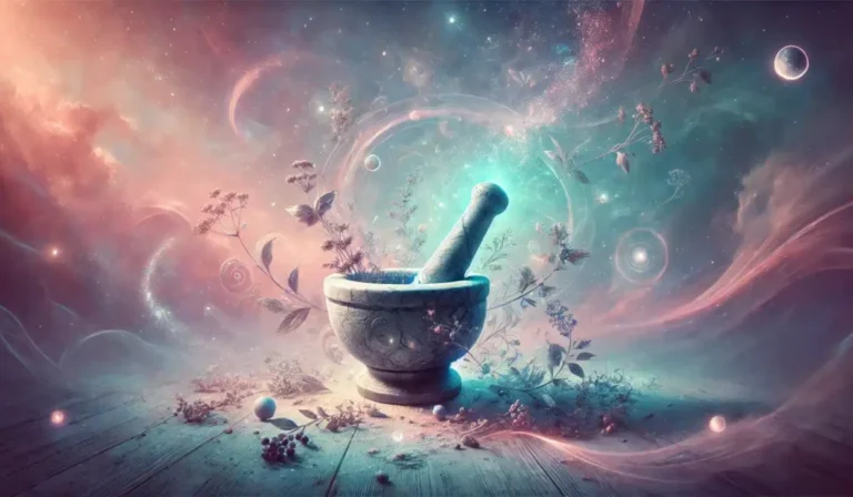 person grinding on mortar and pestle