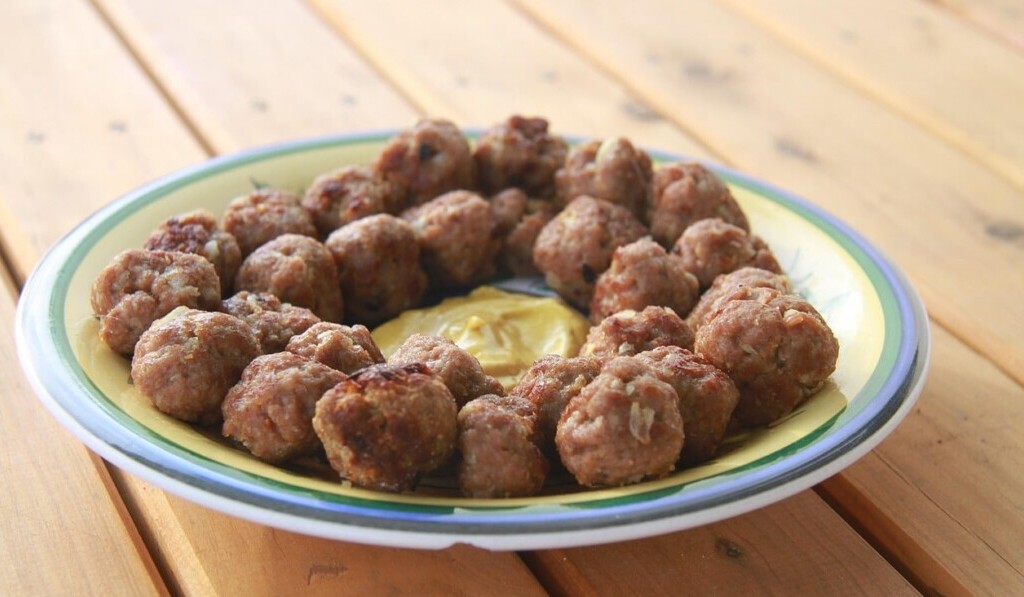 Dröm köttbullar - dröm mening köttbullar