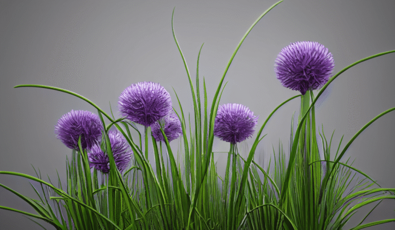 annne online D render of chives plants field monochromatic bri d eb b c af b f